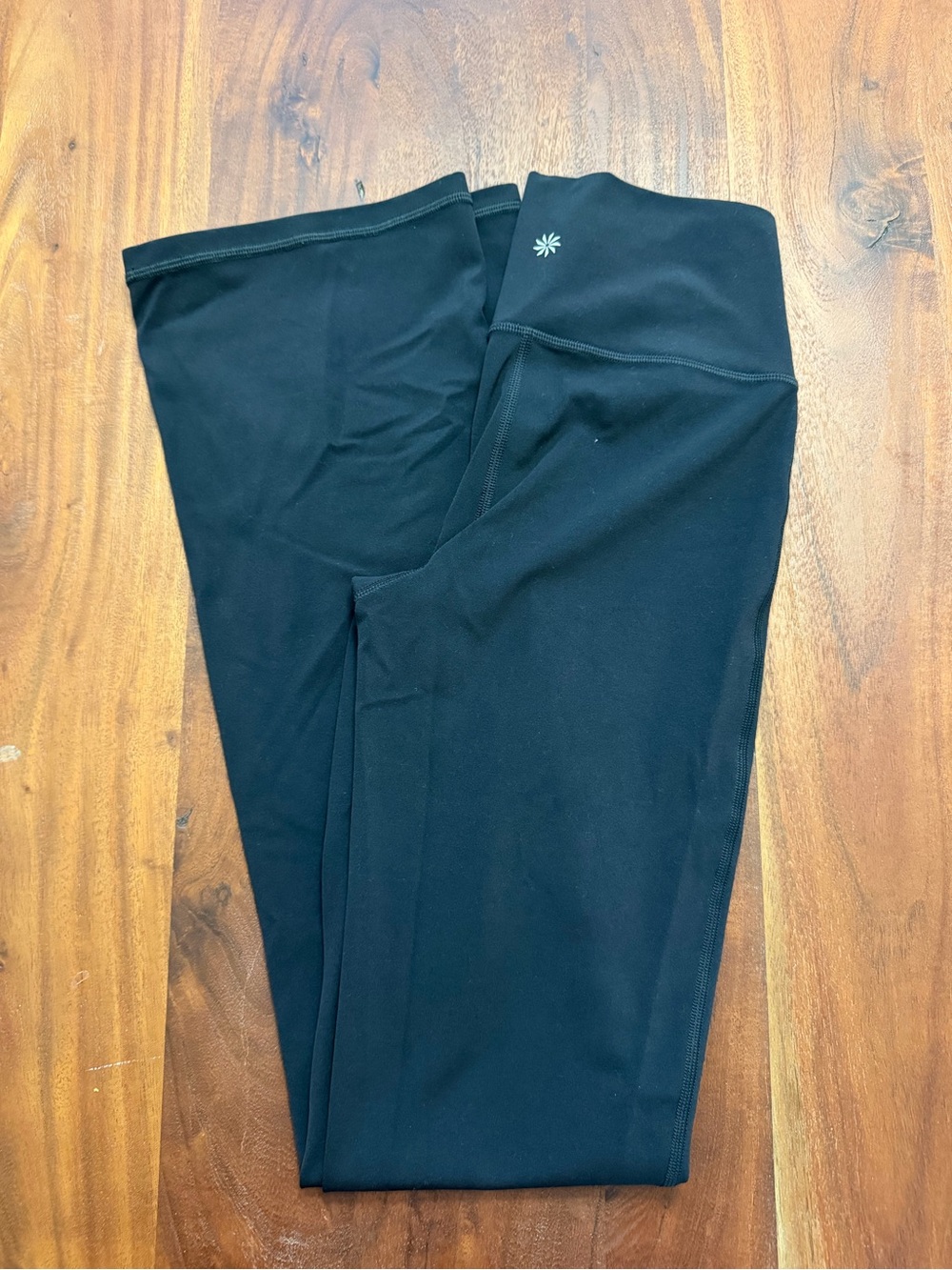 Athleta yoga leggings Transcend Slim Pant wide leg black size S